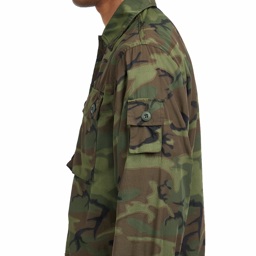 Beams Plus - Mil-Sht Mesh Camo Jacquard Mapping Print