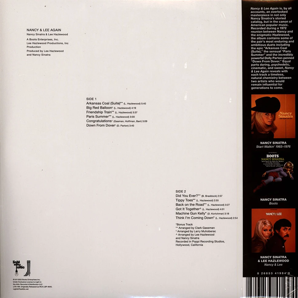 Nancy Sinatra & Lee Hazlewood - Nancy & Lee Again Nancy’s Paris Summer Pink Vinyl Edition