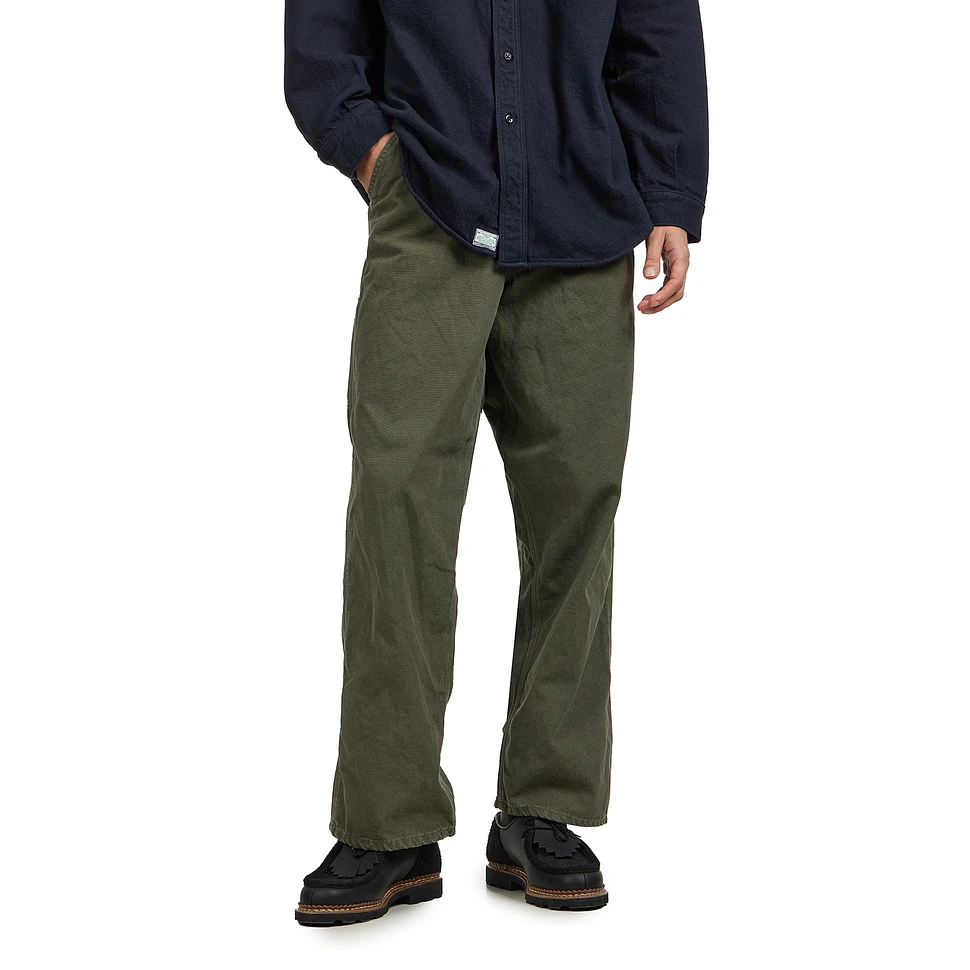 orSlow - Dad's Fit Oxford Painter Pants (Army Green) | HHV