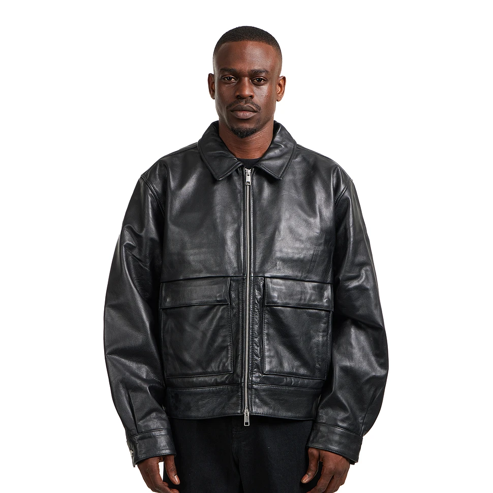 EDWIN レザージャケット DOGMA JACKET L 黒 オーバーサイズ Edwin - Dogma Jacket (Black) | HHV