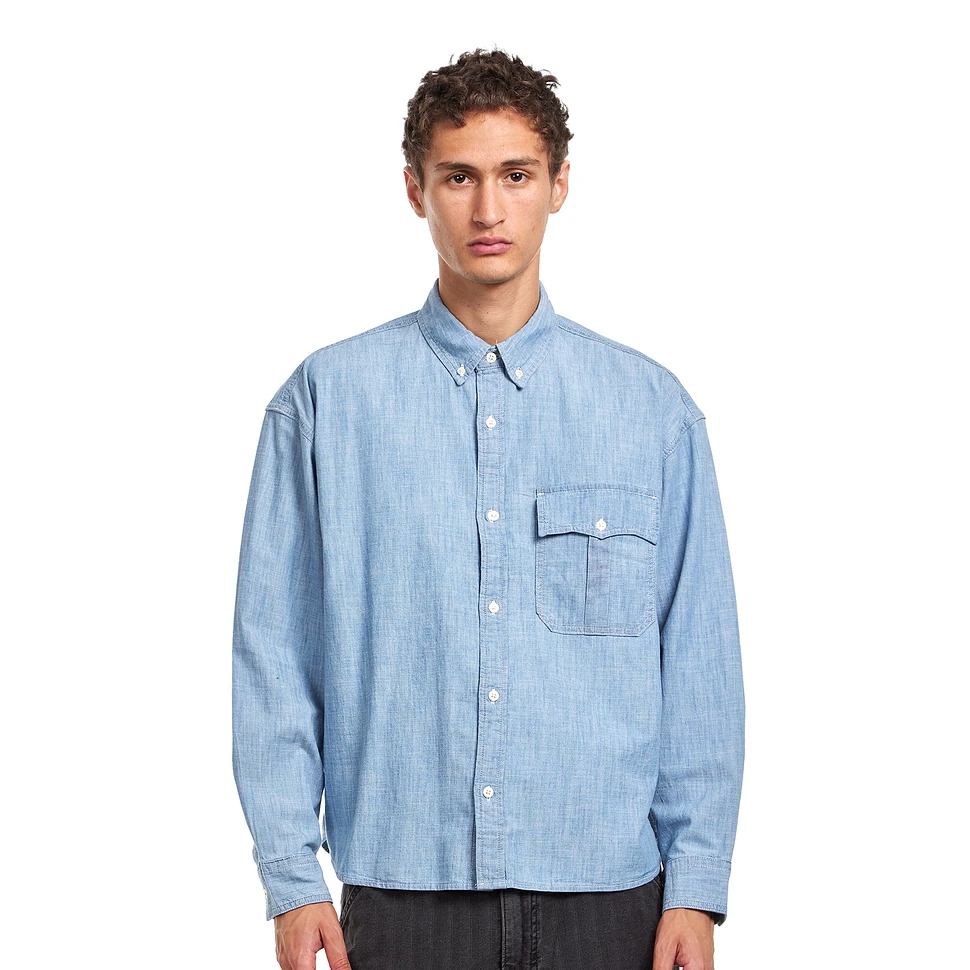 Levi's® - LS Zandt Cropped Shirt (Light Indigo) | HHV