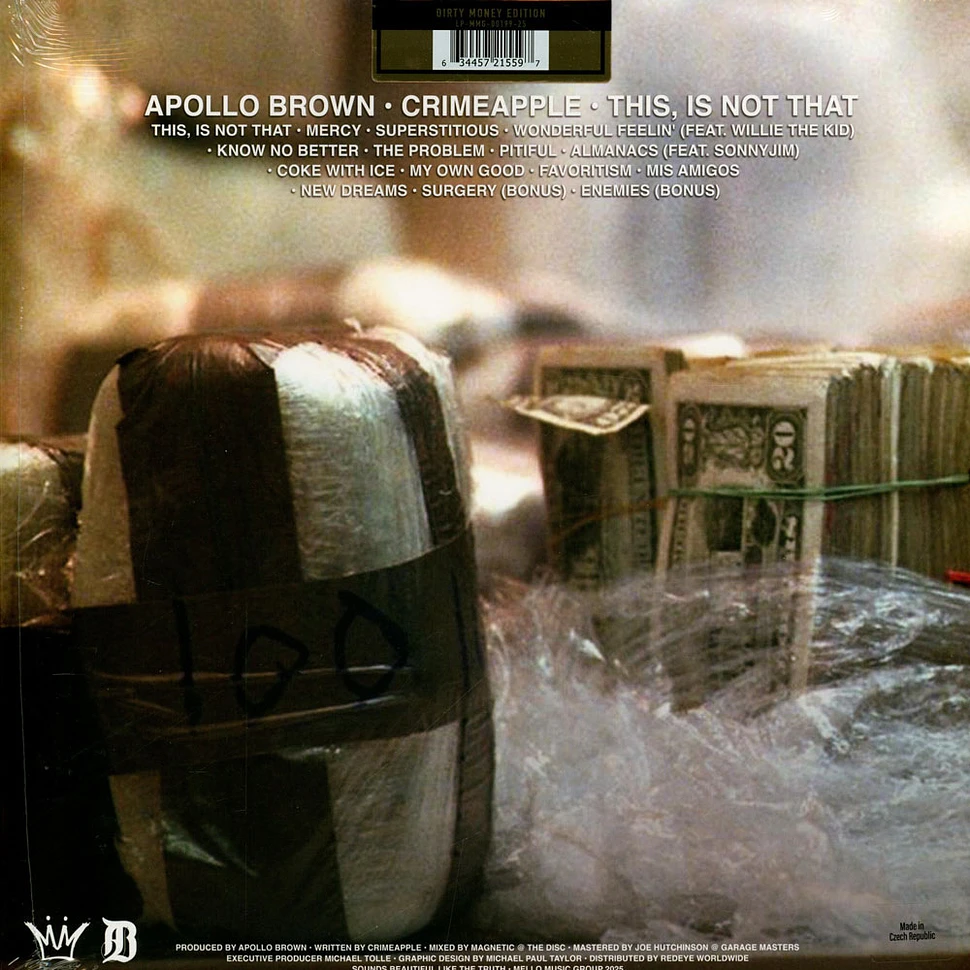 Apollo Brown & Crimeapple - This, Is Not That Cream & Green Vinyl Edition