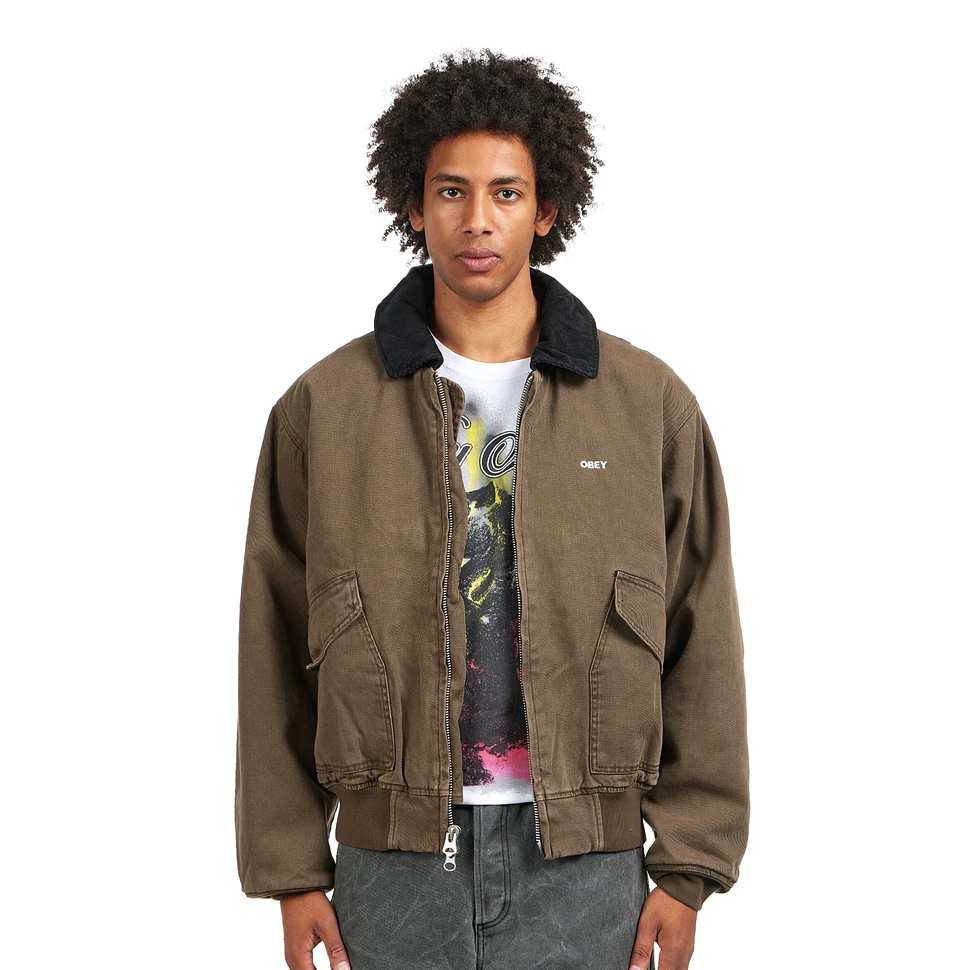 Obey - Fade Wash CWU Jacket (Wren Faded Wash) | HHV