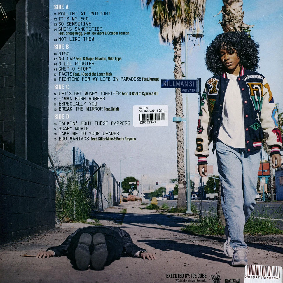 Ice Cube - Man Down Limited Deluxe Blue w/ White Marble Vinyl Edition