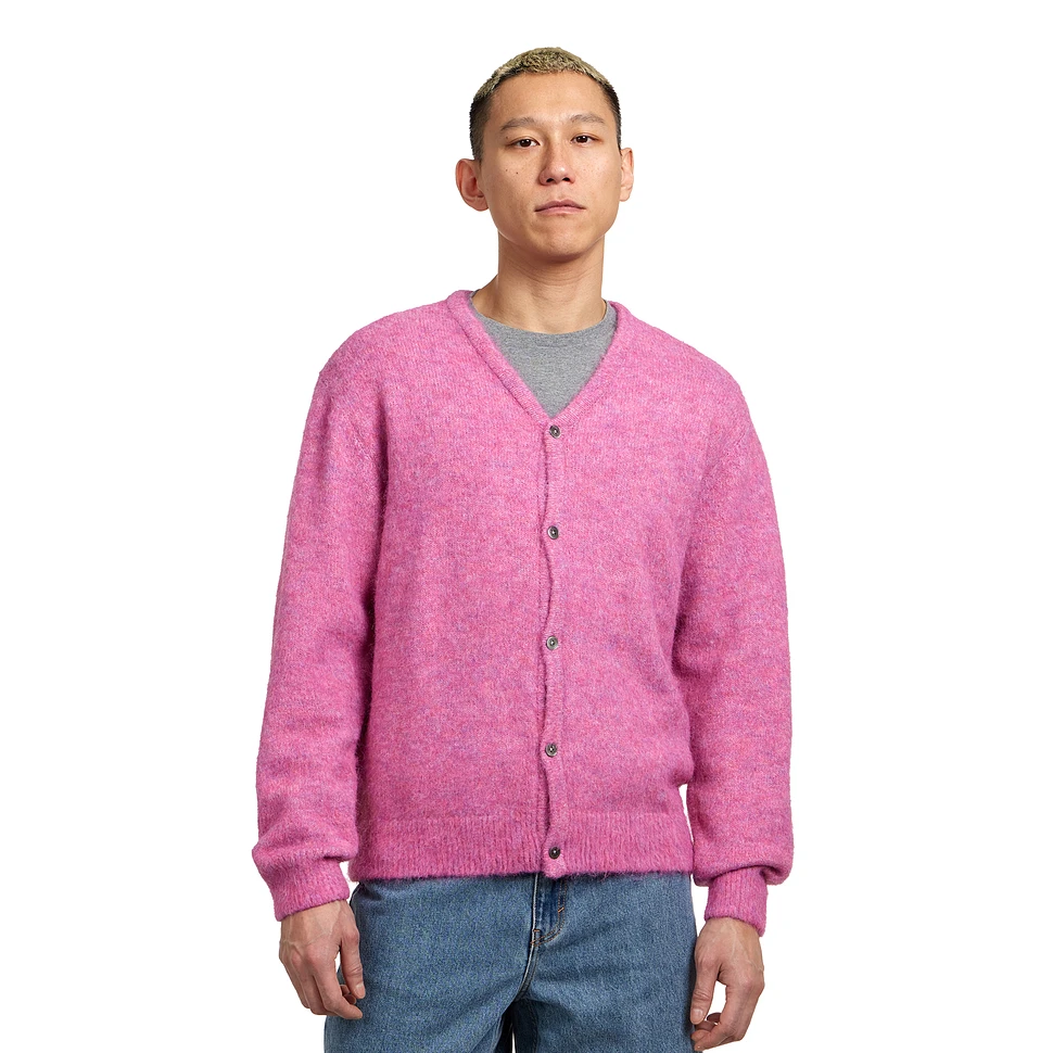 thisisneverthat - Hairy Knit Cardigan (Pink) | HHV