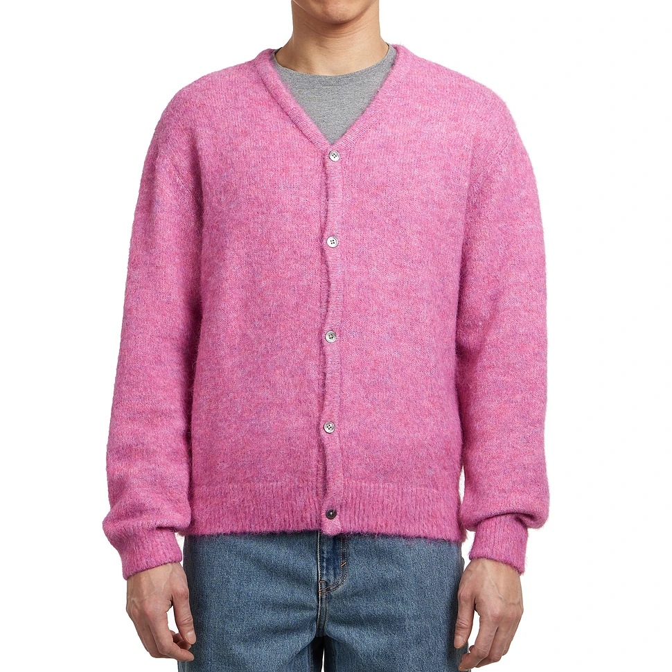 thisisneverthat - Hairy Knit Cardigan (Pink) | HHV