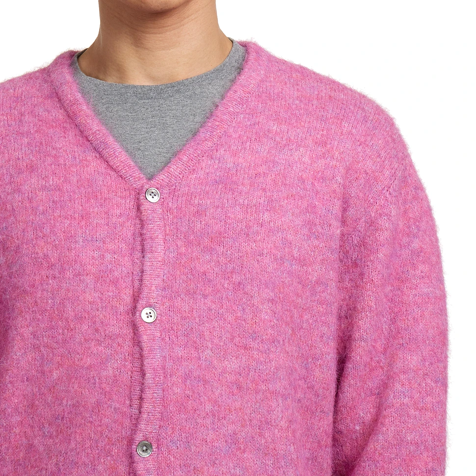 thisisneverthat - Hairy Knit Cardigan (Pink) | HHV