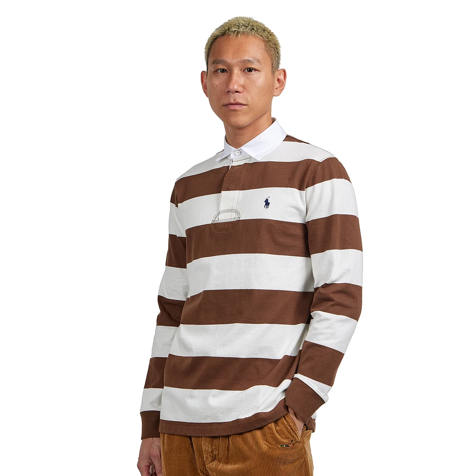 Polo Ralph Lauren - The Iconic Rugby Shirt (Pale Russet / Trophy Cream ...