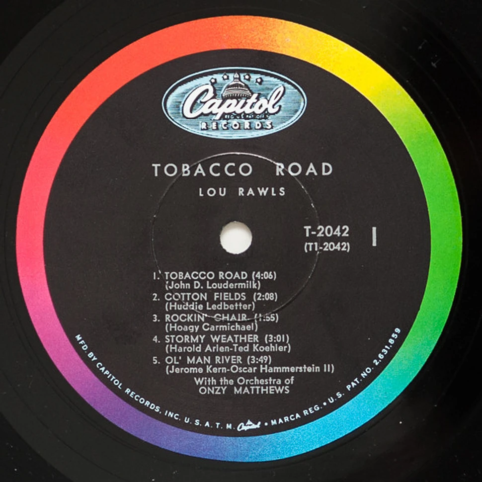 lou rawls tobacco road album Lou Rawls - Tobacco Road - Vinyl Album - 1964 - US - Original