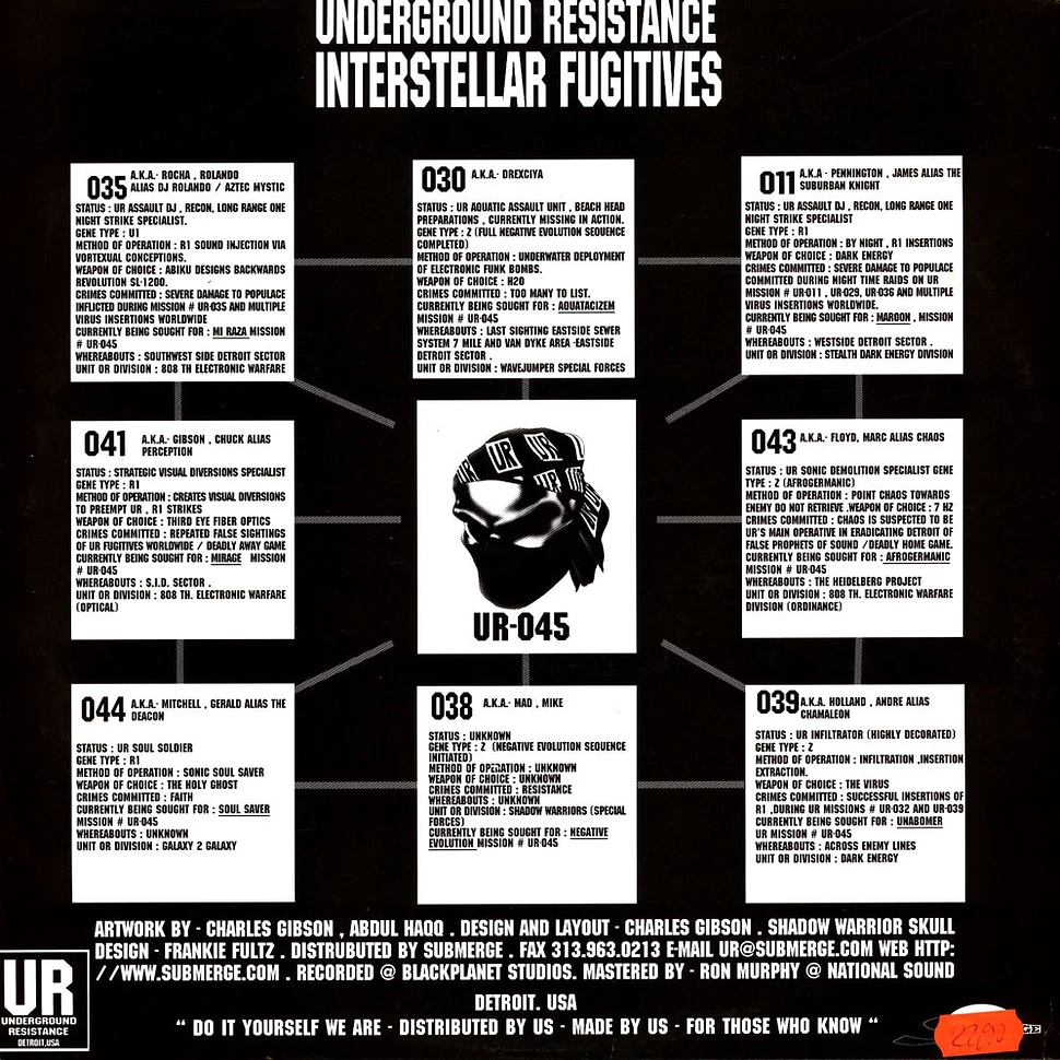 Underground Resistance - Interstellar Fugitives - Vinyl 3x12