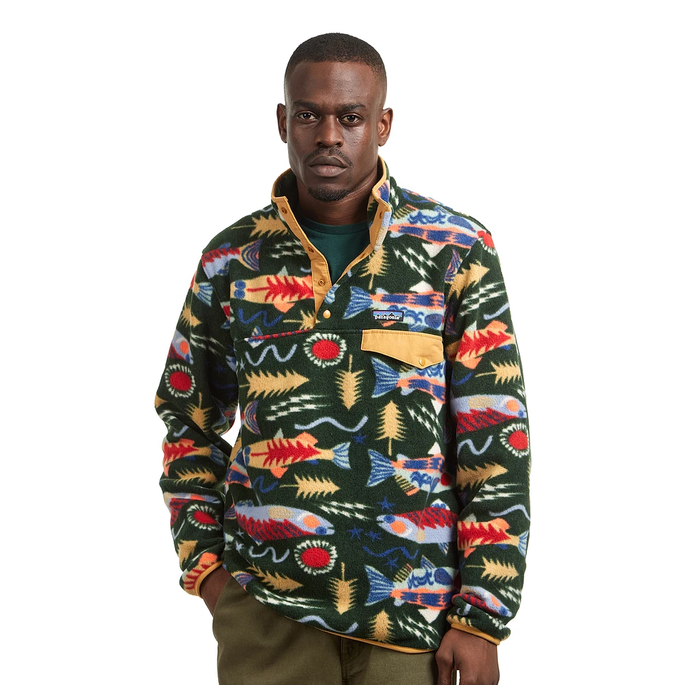 Patagonia - Lightweight Synchilla Snap-T Pullover (Salmon Energy