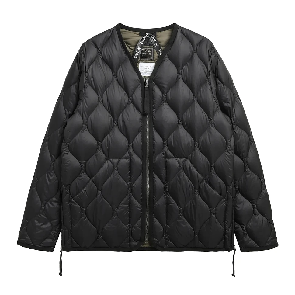 TAION - Military V Neck W-Zip Down Jacket