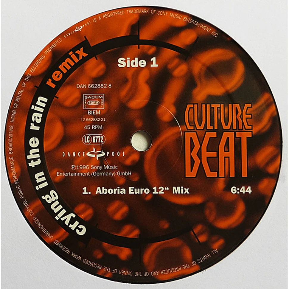 Culture Beat - Crying In The Rain (Remix)