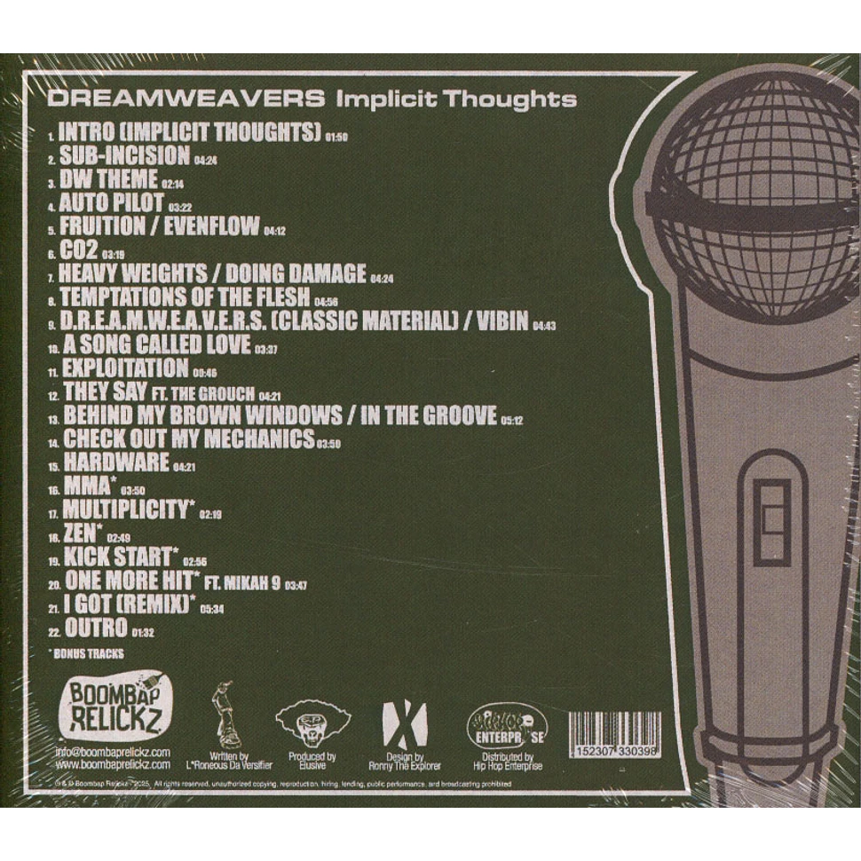 Dreamweavers ‎/ Implicit Thoughts Dreamweavers // Implicit Thoughts ++ Snippets ++ Mixed by DJ