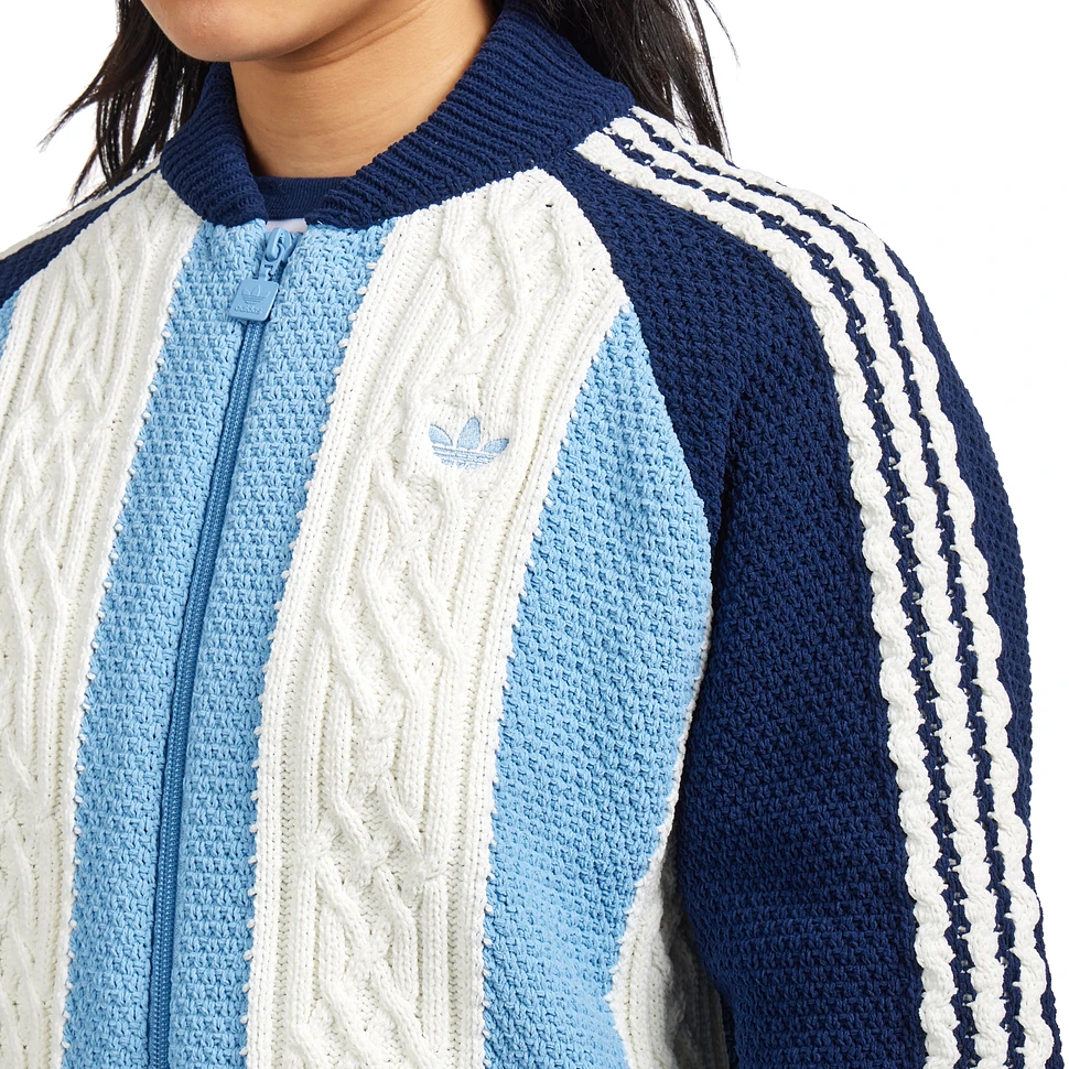 adidas - Archive Cutline Knit Track Top (Night Indigo / Ash Blue