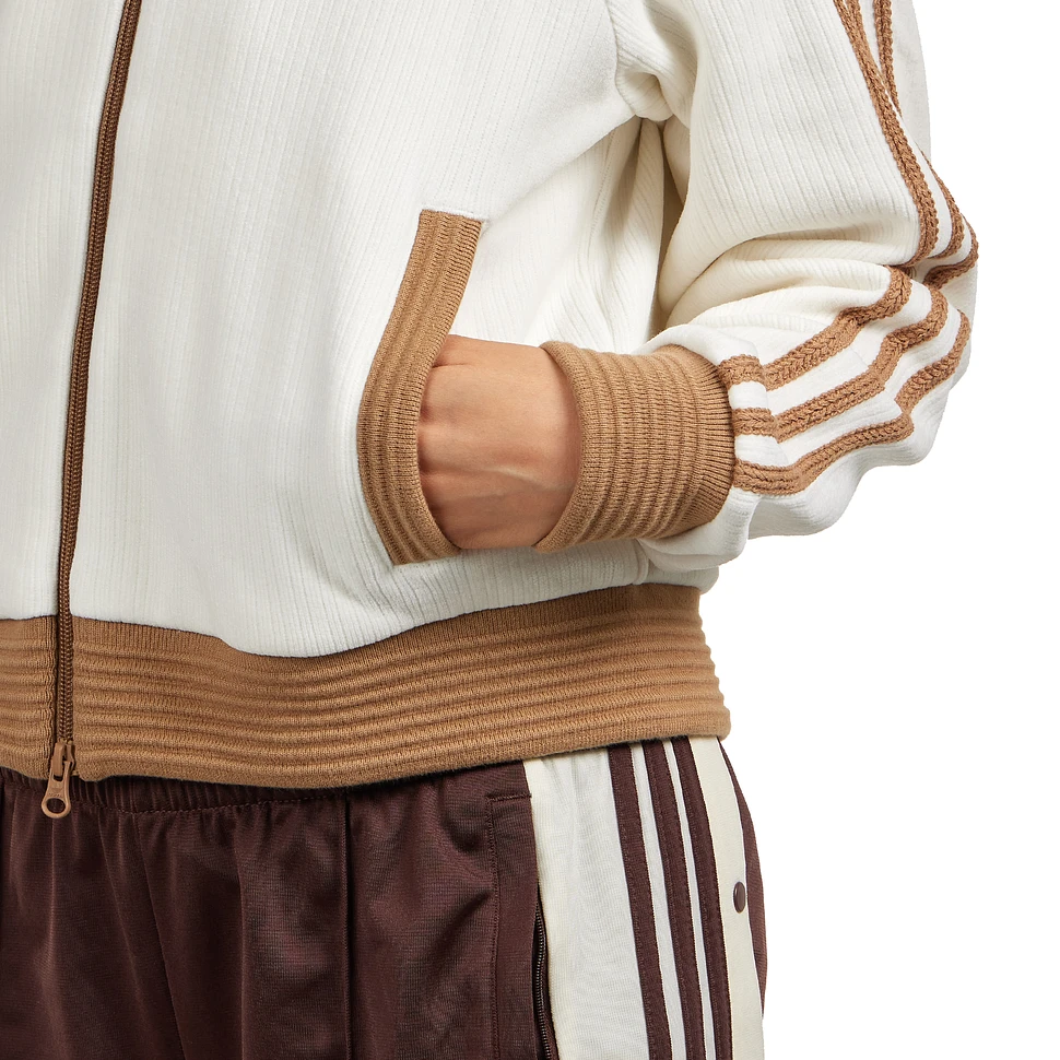 adidas - Velour Knit Track Top (Off White) | HHV