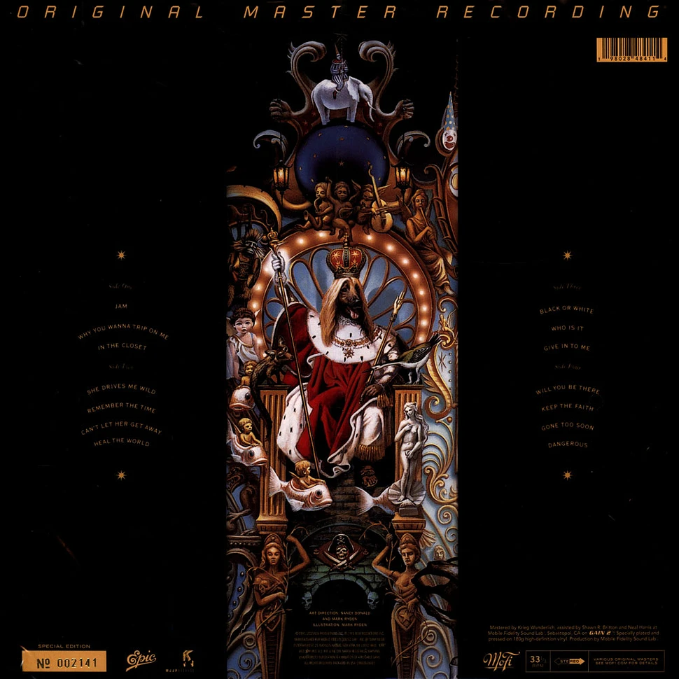 当時物　2LP Michael Jackson Dangerous レコード Michael Jackson - Dangerous Numbered 180g 33rpm Vinyl Edition