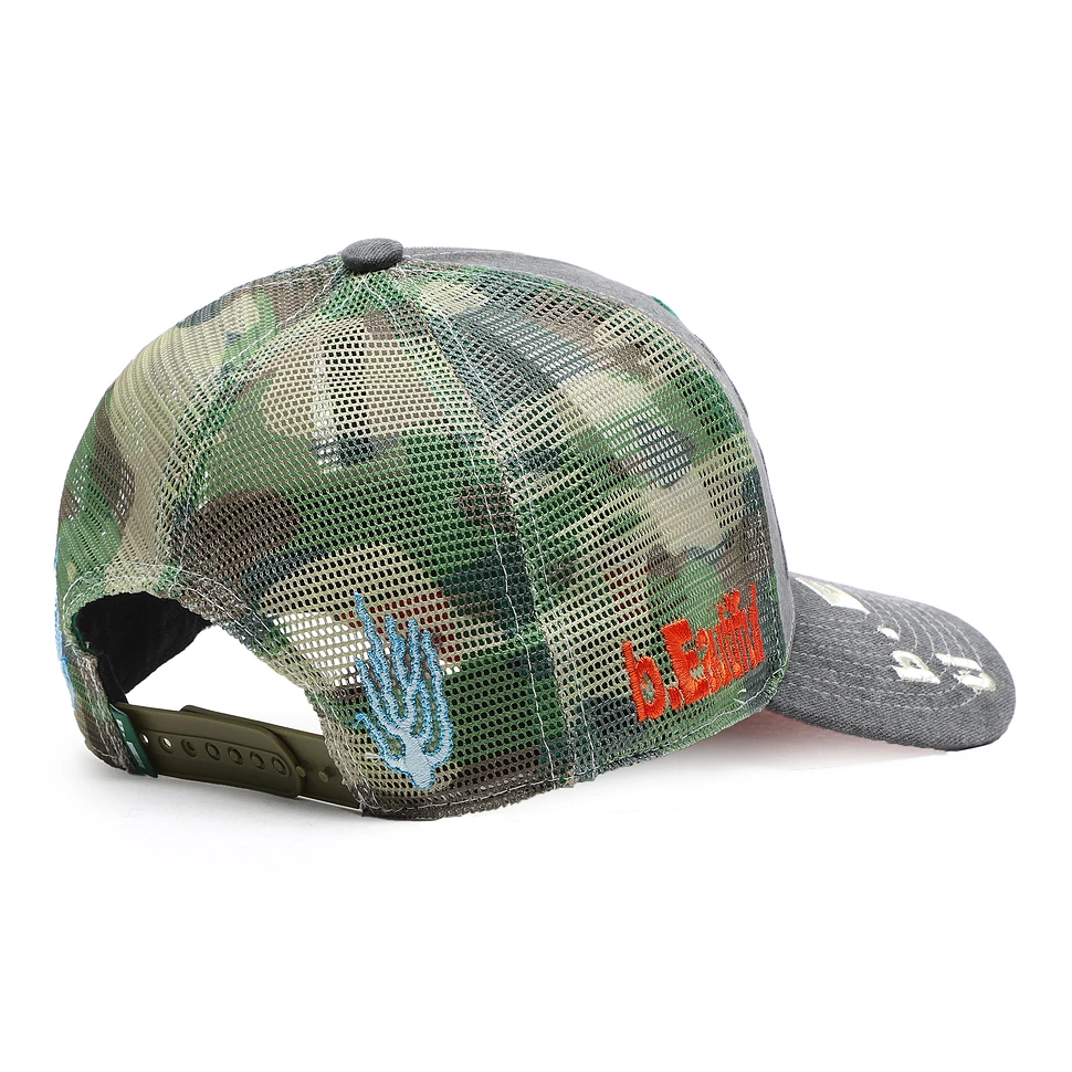 b.Eautiful - Biyu Hat (Washed Black / Army Camo) | HHV