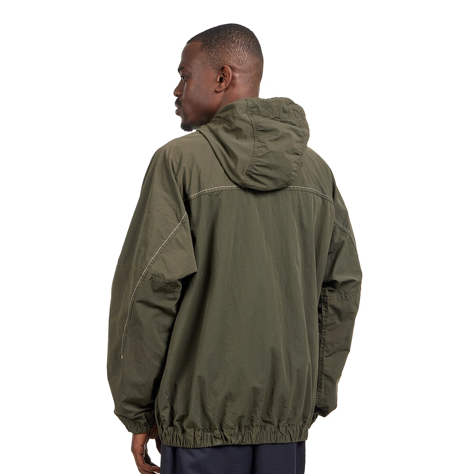 ROA x and wander - Garment Dye Nylon Hooded Jacket (Khaki) | HHV
