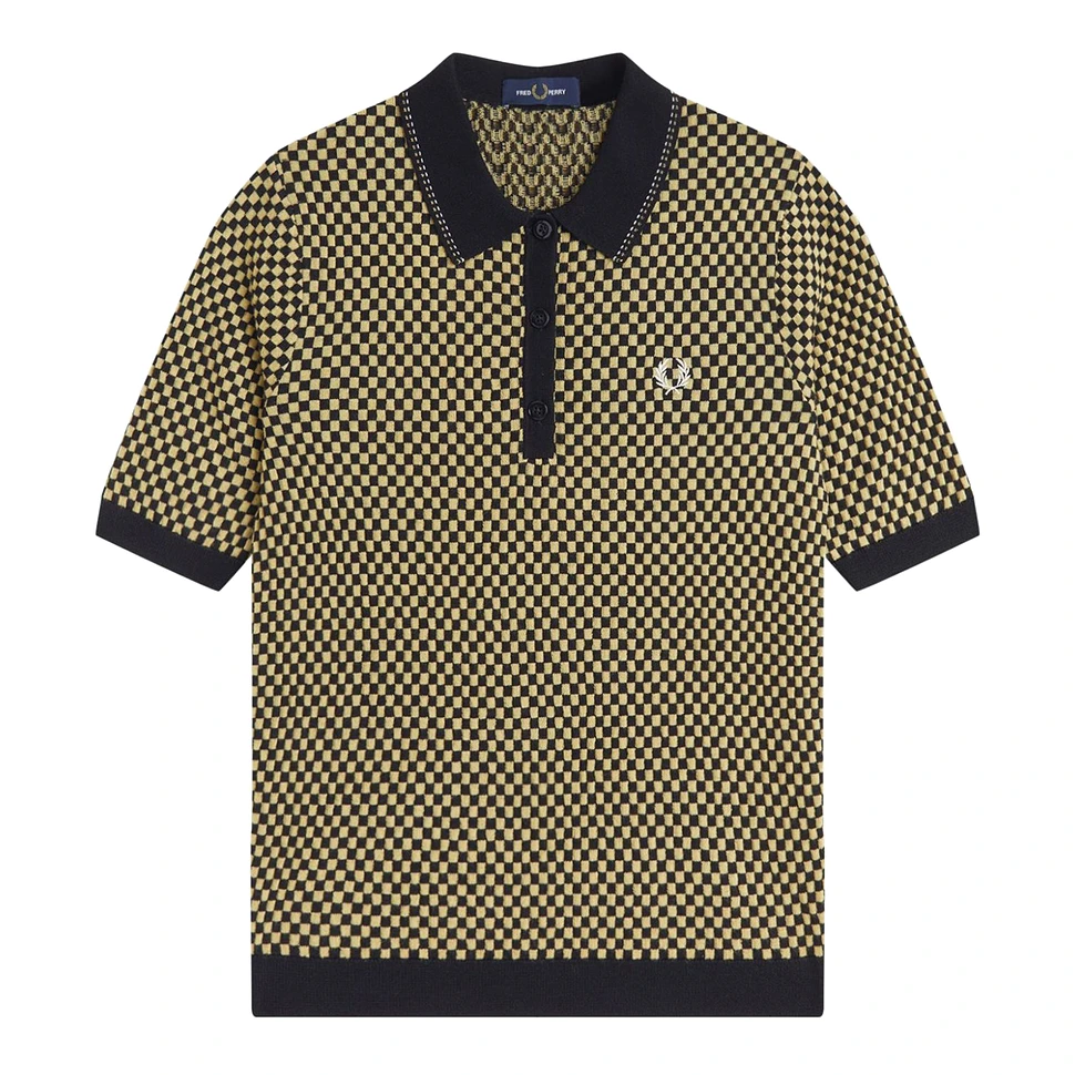 Fred Perry - Chequerboard Knitted Shirt