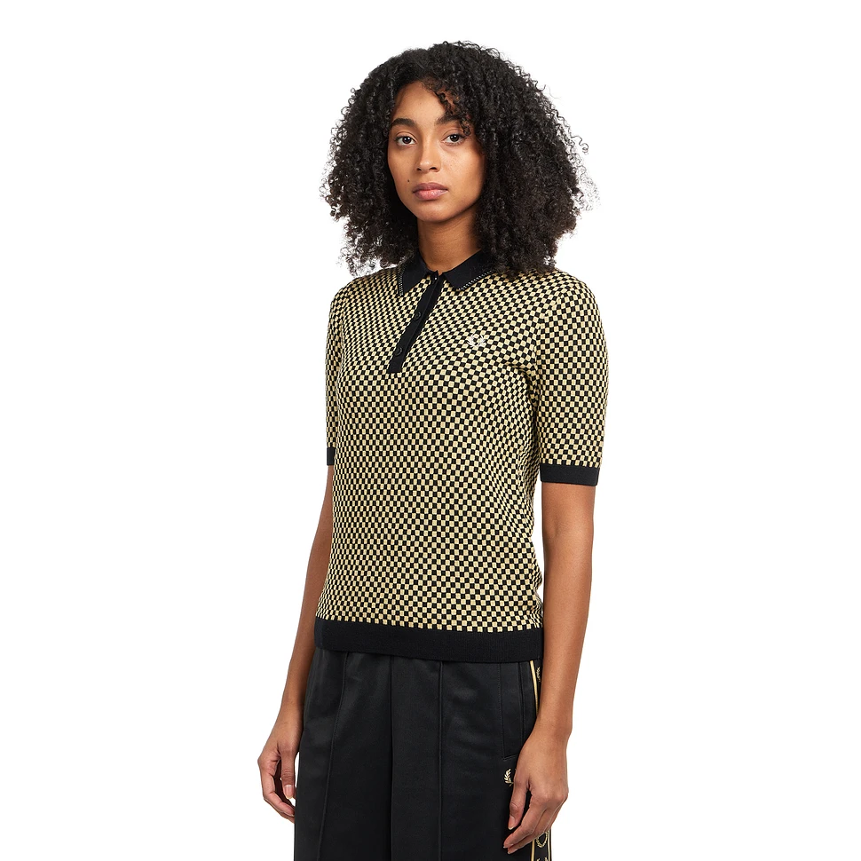 Fred Perry - Chequerboard Knitted Shirt