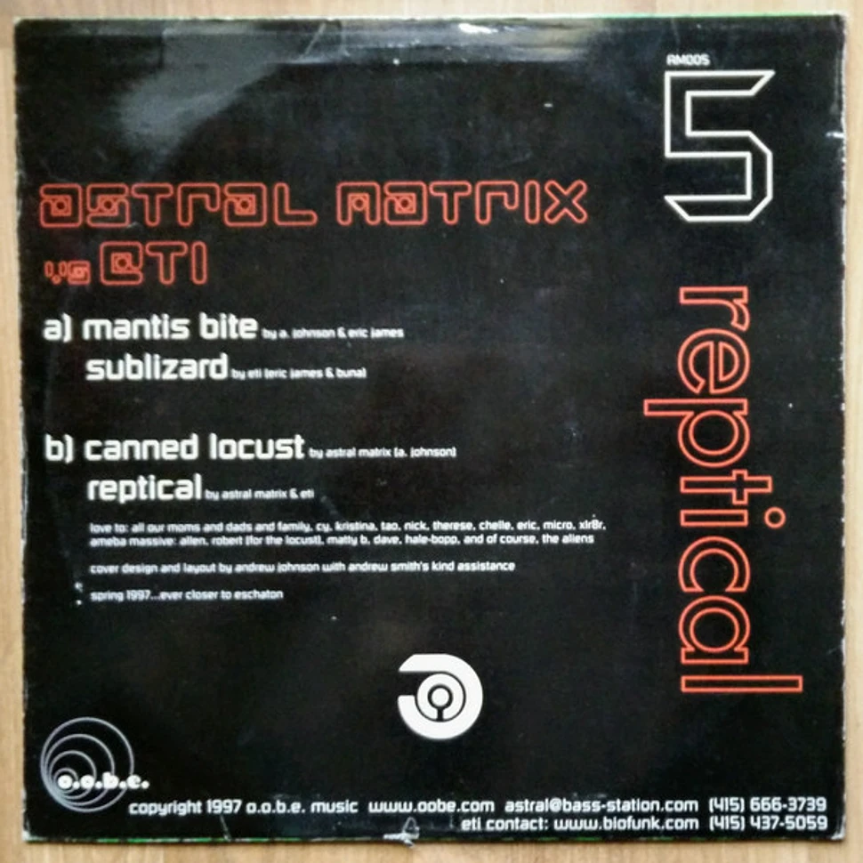 Astral Matrix & E.T.I. - Reptical - Vinyl 12