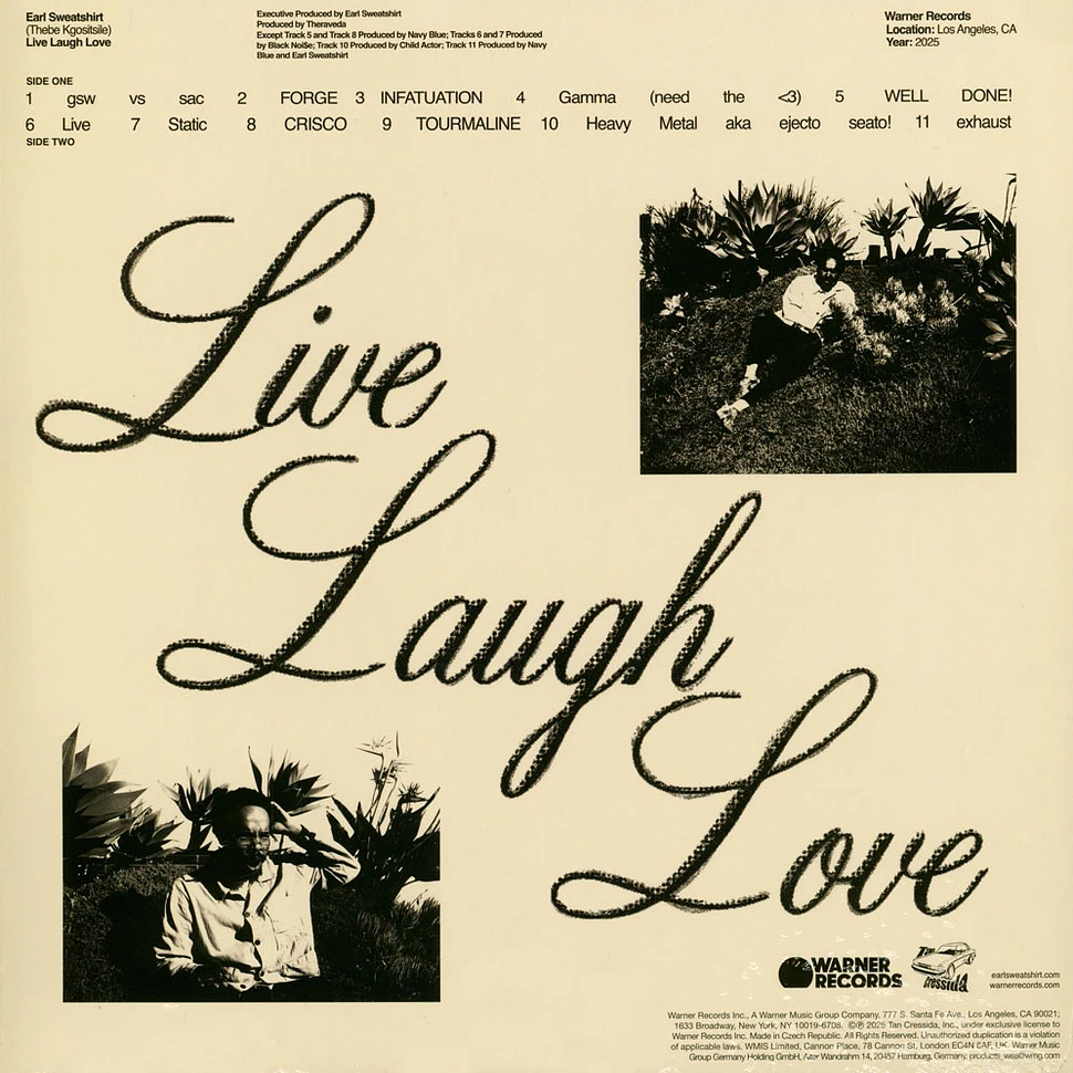 Earl Sweatshirt - Live Laugh Love Black Vinyl Edition - Vinyl LP - 2026 ...