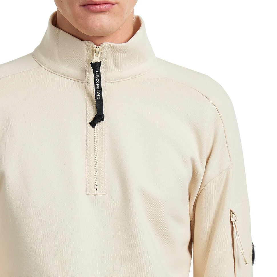 C.P. Company - Diagonal Raised Fleece Half Zip Lens Sweatshirt