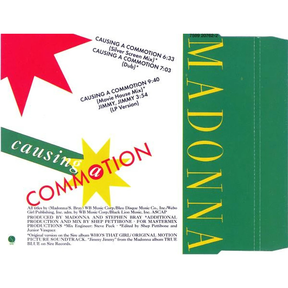 Madonna - Causing A Commotion - CD - 1995 - EU - Reissue | HHV