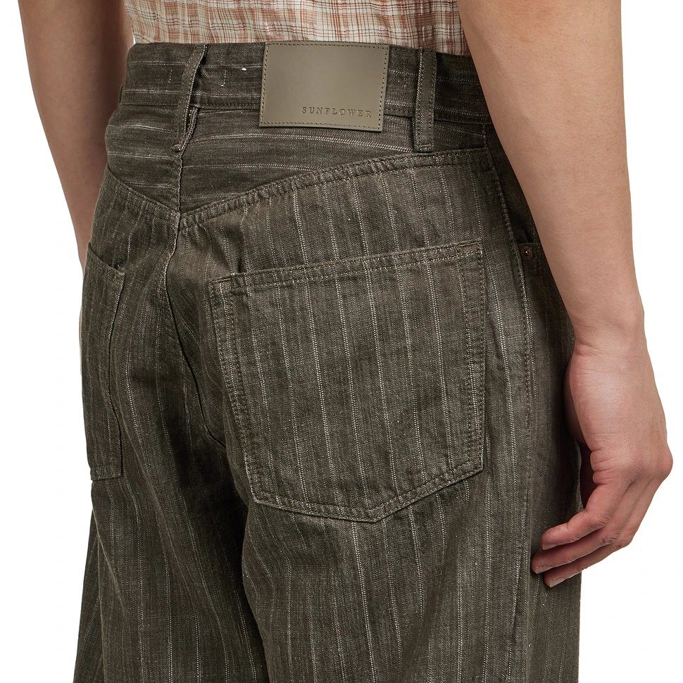 Sunflower - Wide Twist (Stripe Khaki) | HHV
