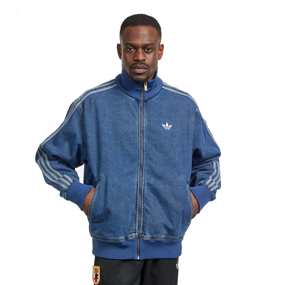 adidas - Adicolor Denim Firebird Track Top (Medium Vintage Denim