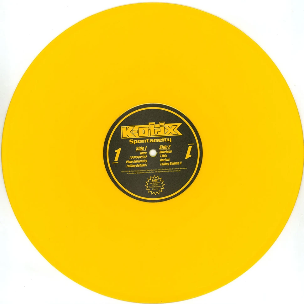 K-Otix - Spontaneity HHV Exclusive Canary Yellow Vinyl Edition