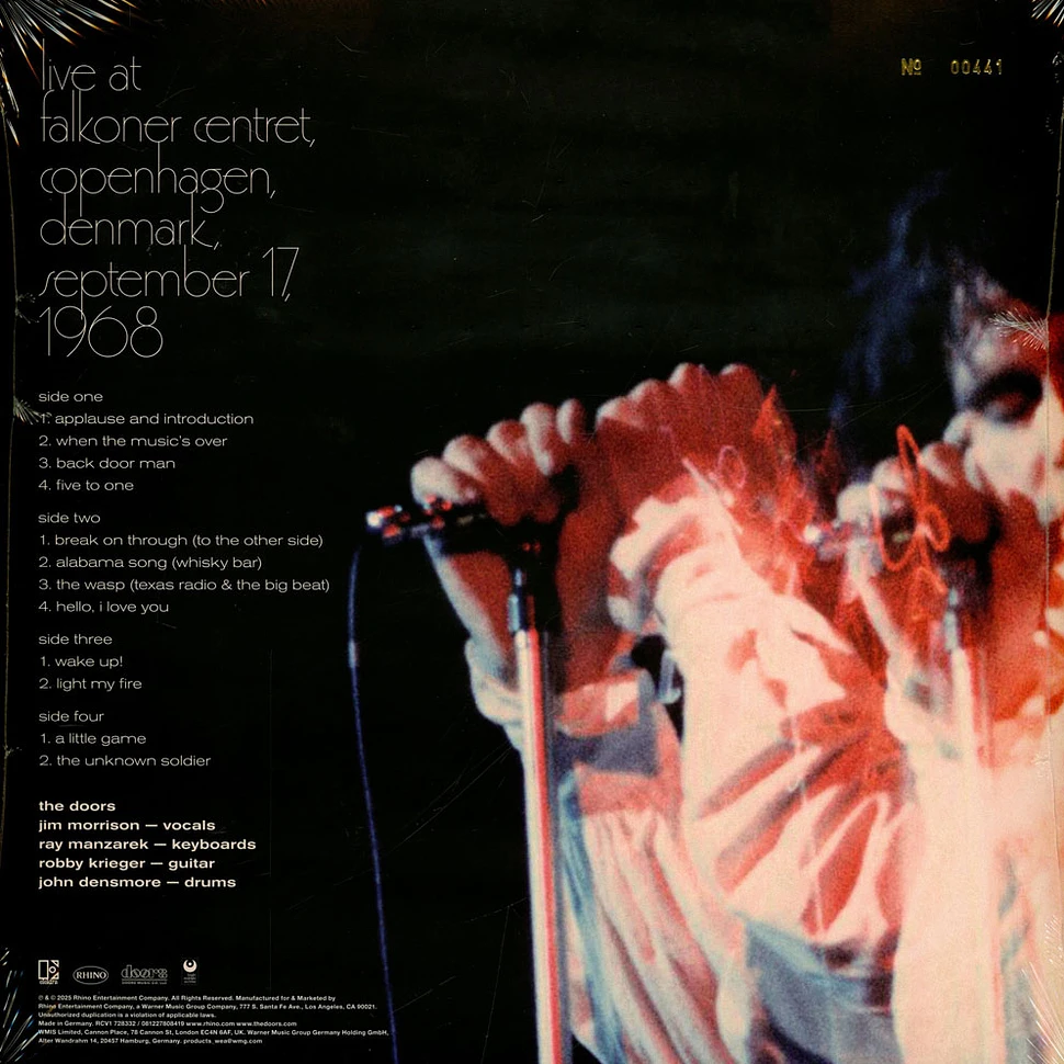 The Doors - Live In Copenhagen, 1968 Black Friday Record Store Day