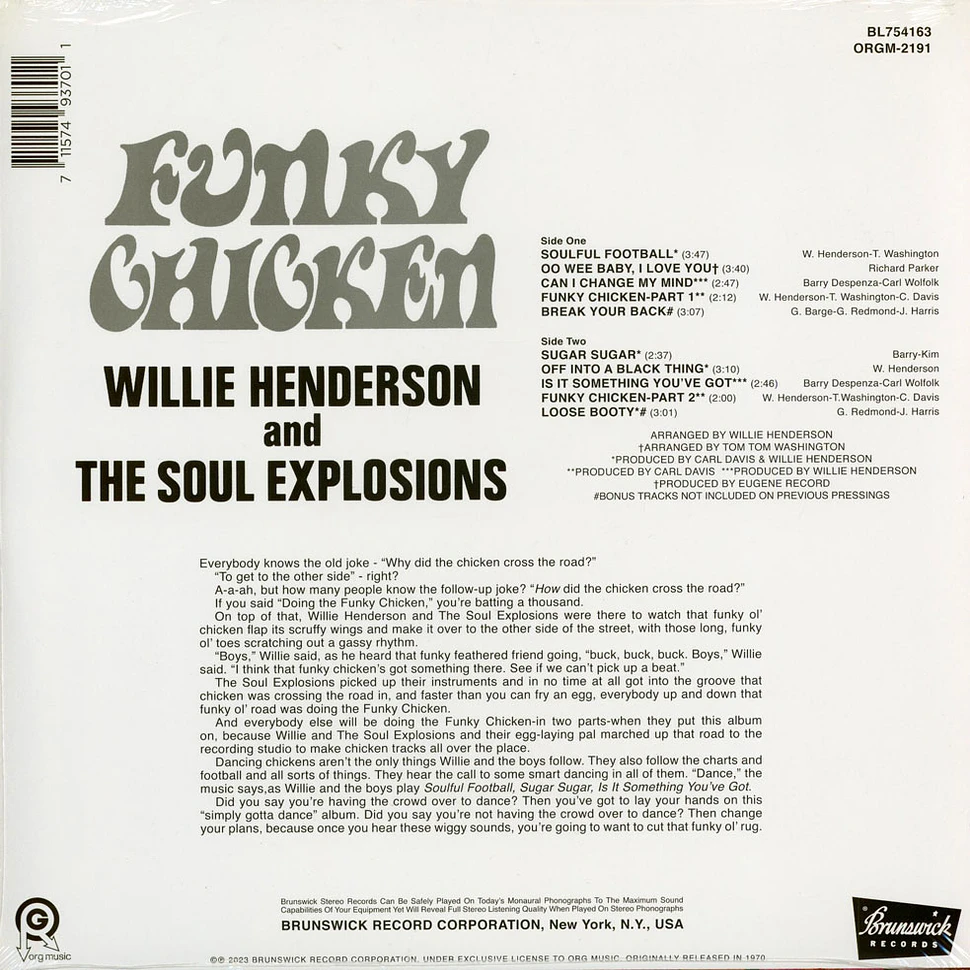 Willie Henderson & The Soul Explosions - Funky Chicken - Vinyl LP