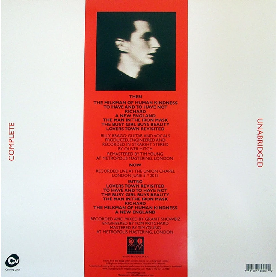 Billy Bragg - Life's A Riot With Spy Vs Spy (30th Anniversary Edition ...