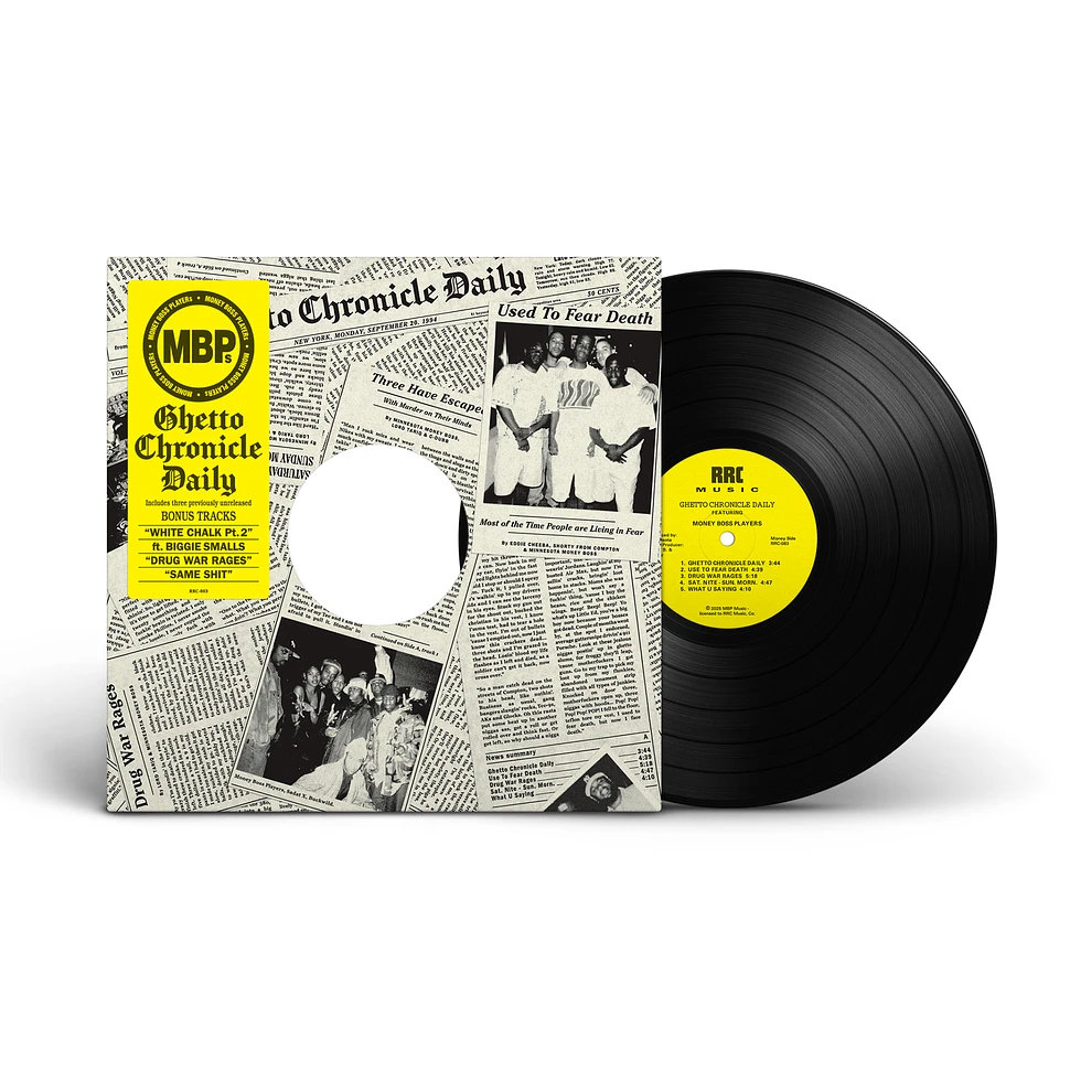Money Boss Players - Ghetto Chronicle Daily Black Vinyl Edition