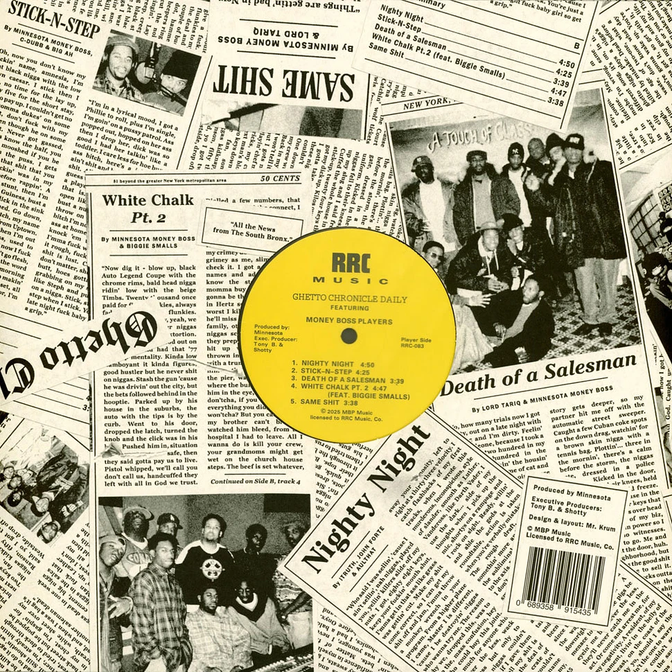 Money Boss Players - Ghetto Chronicle Daily Black Vinyl Edition