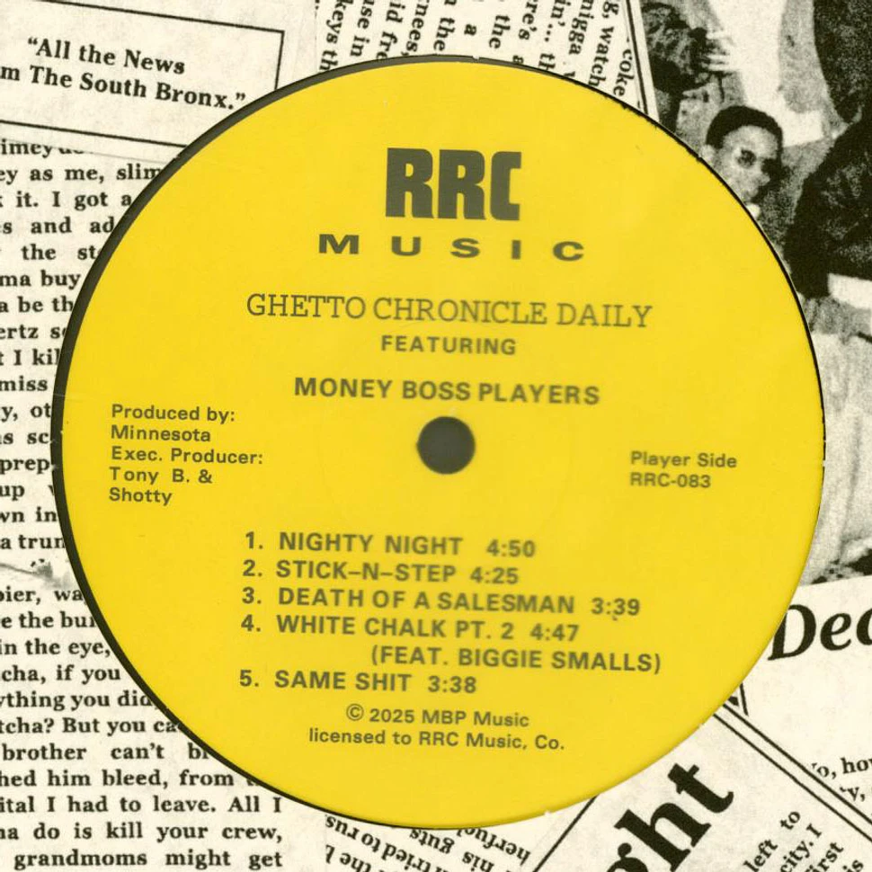 Money Boss Players - Ghetto Chronicle Daily Black Vinyl Edition