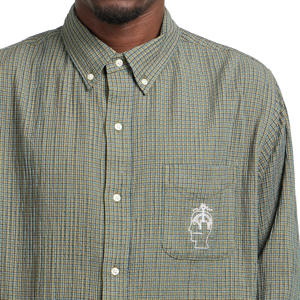 Brain Dead x Brooks Brothers California - Check Oxford Button Up Shirt