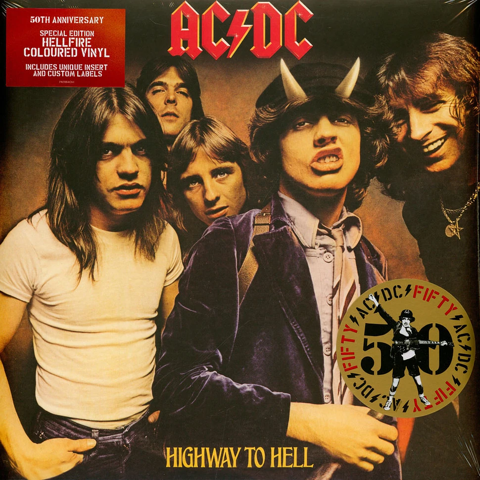 AC/DC - Highway To Hell Indie Exclusive Hellfire Colored Vinyl Edition ...