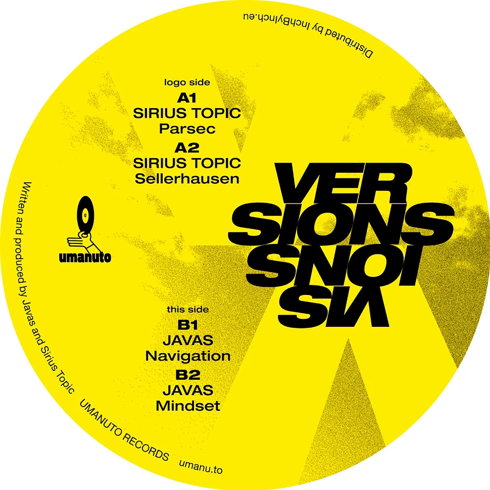 Sirius Topic / Javas - Versions Visions - Vinyl 12" - 2026 - EU ...