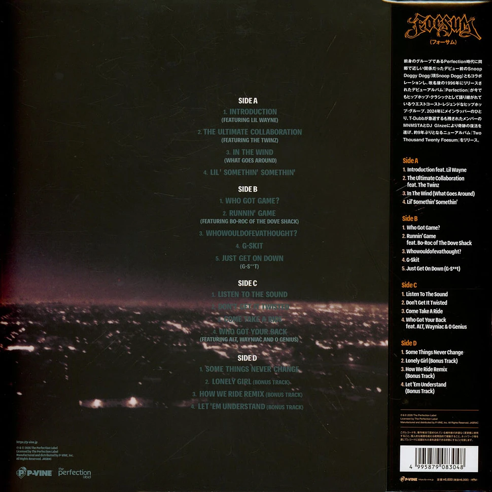 Foesum - Perfection 30th Anniversary Edition Black Vinyl Edition