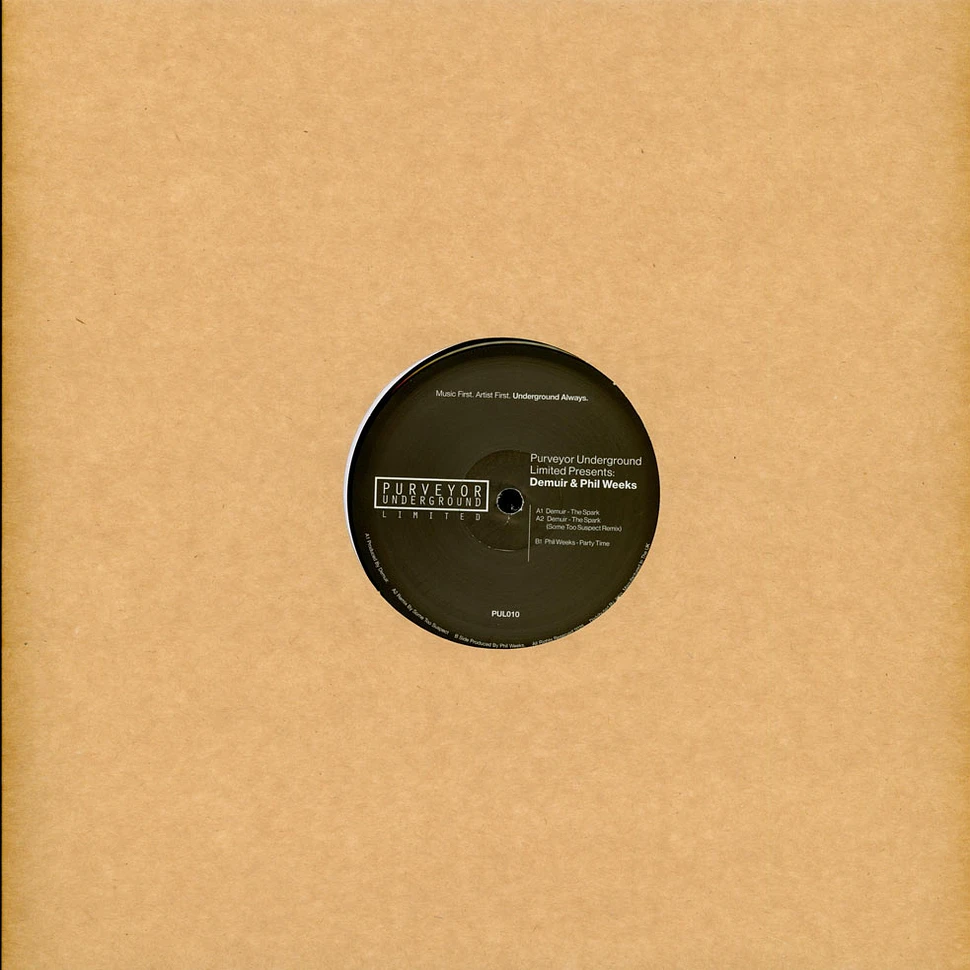 Demuir / Phil Weeks - Purveyor Underground Limited Presents: Demuir ...