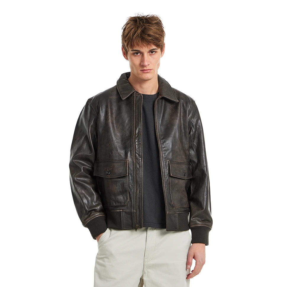 Levi's® - Clayton Leather Aviator (Brown Leather Bracken) | HHV