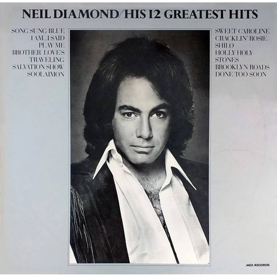 Neil Diamond His 12 Greatest Hits Vinyl LP 1974 DE