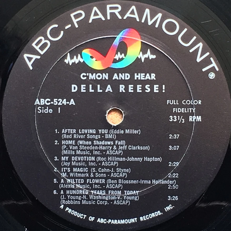 Della Reese C'Mon And Hear Della Reese! Vinyl LP 1965