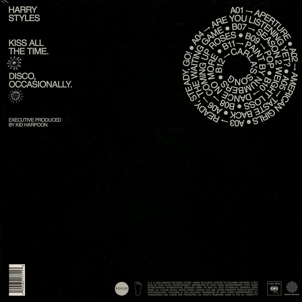 Harry Styles - Kiss All The Time. Disco Occasionally. Black Vinyl Harry Styles - Kiss All The Time. Disco Occasionally. Black Vinyl