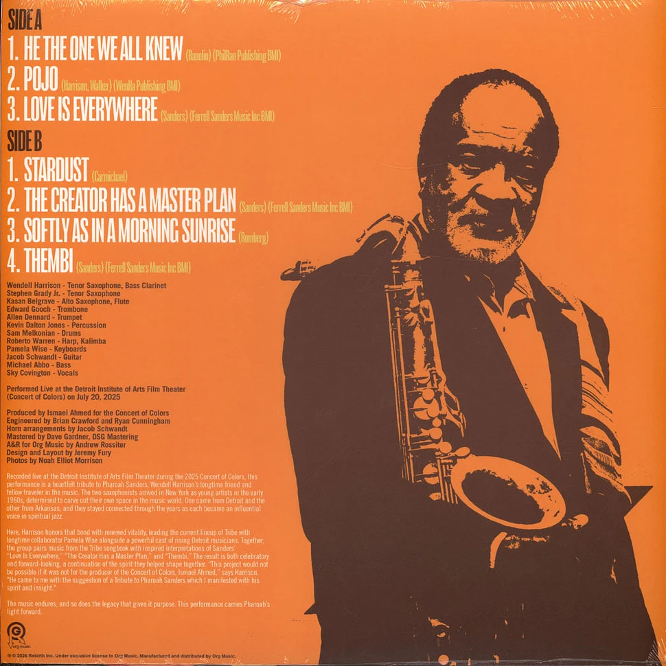 Wendell Harrison And Tribe - A Tribute To Pharoah Sanders Record