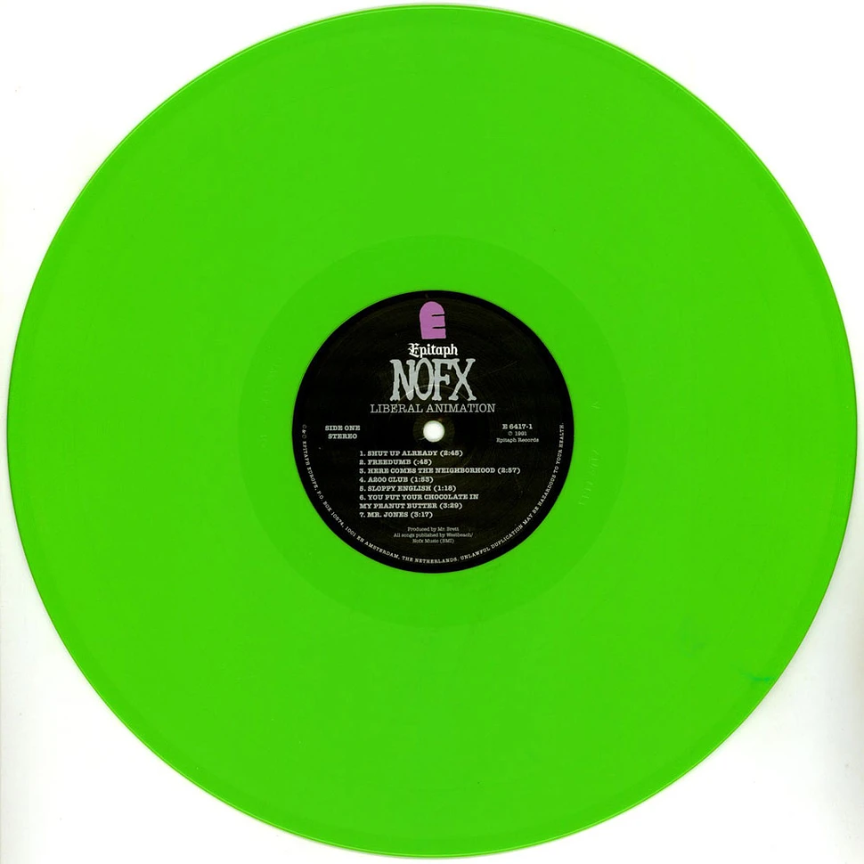 NOFX - Liberal Animation Green Vinyl Edition