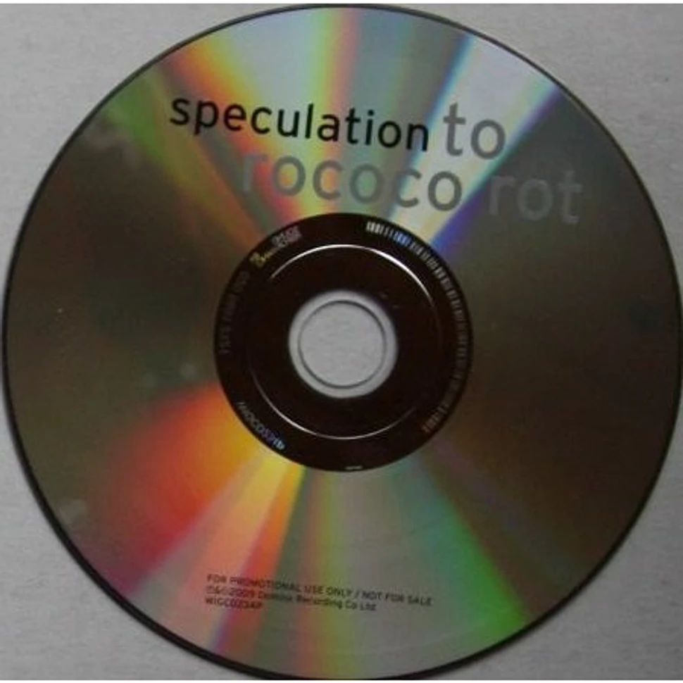 To Rococo Rot - Speculation - CD - 2009 - Original | HHV